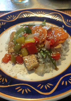 Una foto de Tofu agridulce