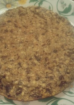 Una foto de Tarta de copos de avena, cacao, semillas. Deportiva