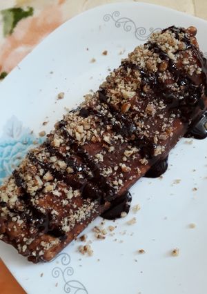 عکسی از دستور بیسکوییت یخچالی