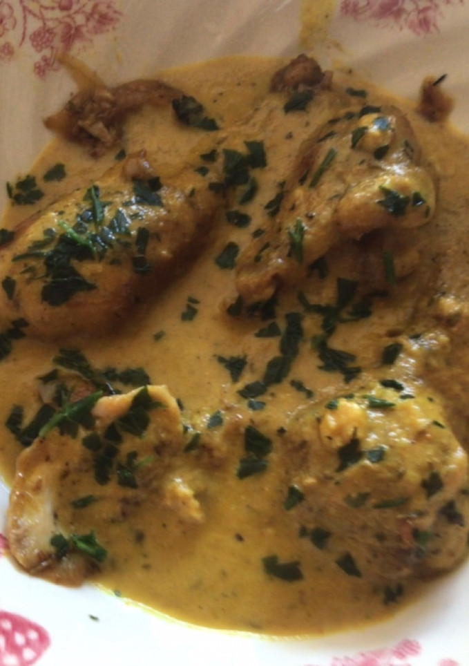 Una foto de Pollo a la mandarina