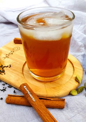 عکسی از دستور آیس تی چای سبز