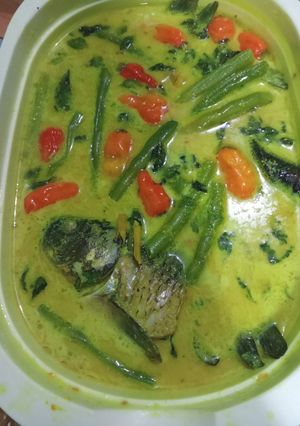 Foto resep Ikan mas kuah kuning kemangi
