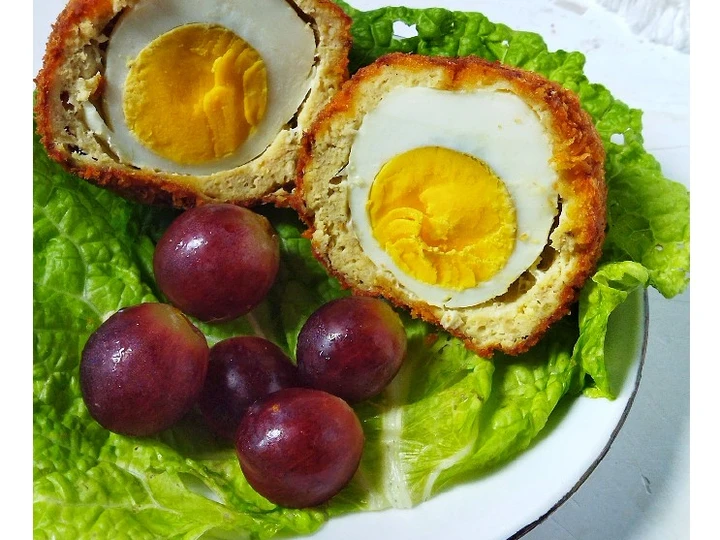 Langkah Mudah untuk Menyiapkan Resep  Scotch egg yang Menggugah Selera, Lezat Sekali