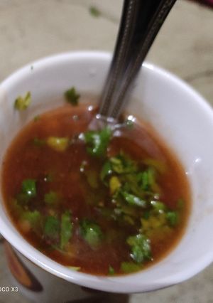 A picture of Tomato soup.