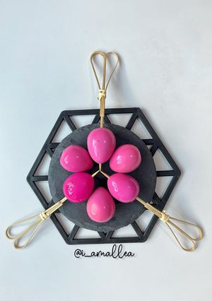 Foto resep Telur Puyuh Pink Buah Naga