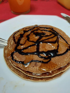 Una foto de Fiyuelas, crepes o panqueques