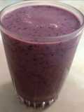 Batido de arándanos y yogurt griego