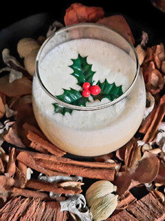 A picture of Christmas Eggnog.