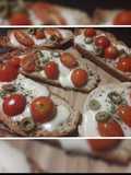Bruschetas caprese 🍅🥖🧀