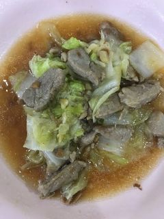 รูปของ ผักกาดขาวผัดน้ำมันหอยหมูกระเทียม