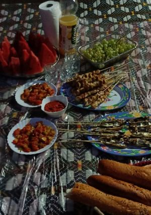 صورة لوصفة مشويات (سردين + سدر دجاج+ صلصة الطماطم+ حميص)