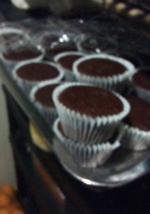Una foto de Cakes de chocolate (bollitos de chocolate