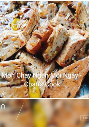 Hình của món Chả cá kho xả ớt chay.