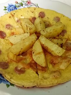 Foto resep Pizza Keteso (keju telur sosis)