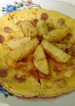 Foto resep Pizza Keteso (keju telur sosis)