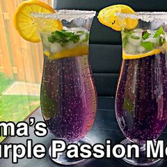 A picture of Purple Passion Mocktail.