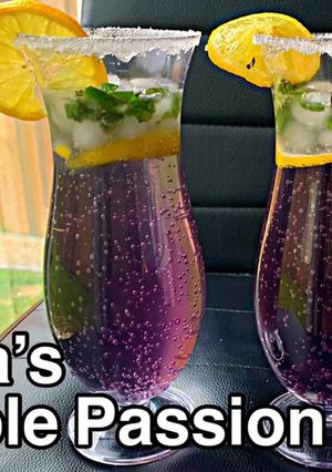 A picture of Purple Passion Mocktail.
