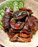 Nấm tràm khô kho lá sả