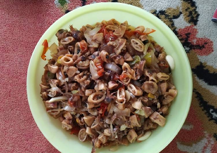 Resep Oseng cumi asin Lezat