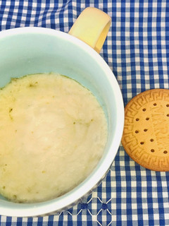 Una foto de Mug cake de tarta de queso