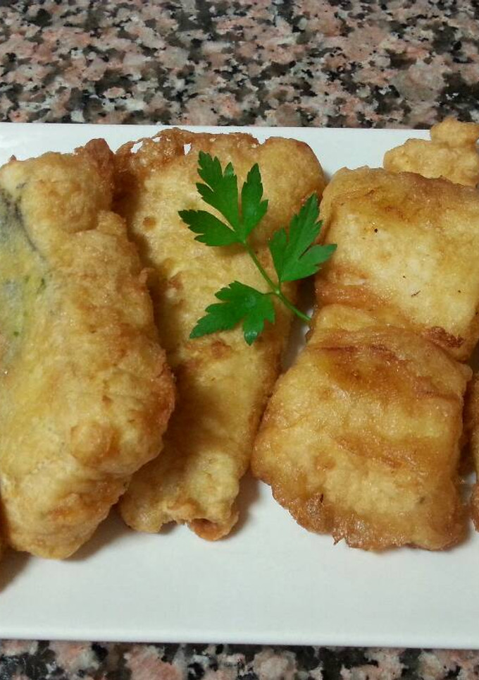 Una foto de Filetes de merluza rebozados