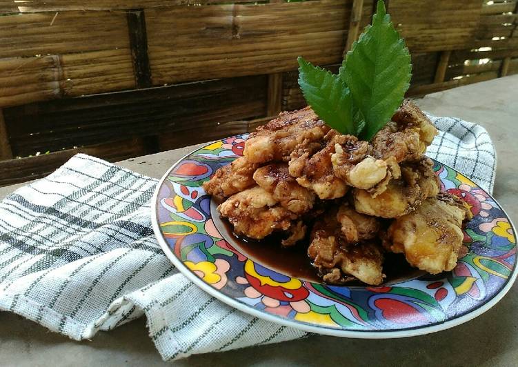 Pisang Krispi Siram Coklat