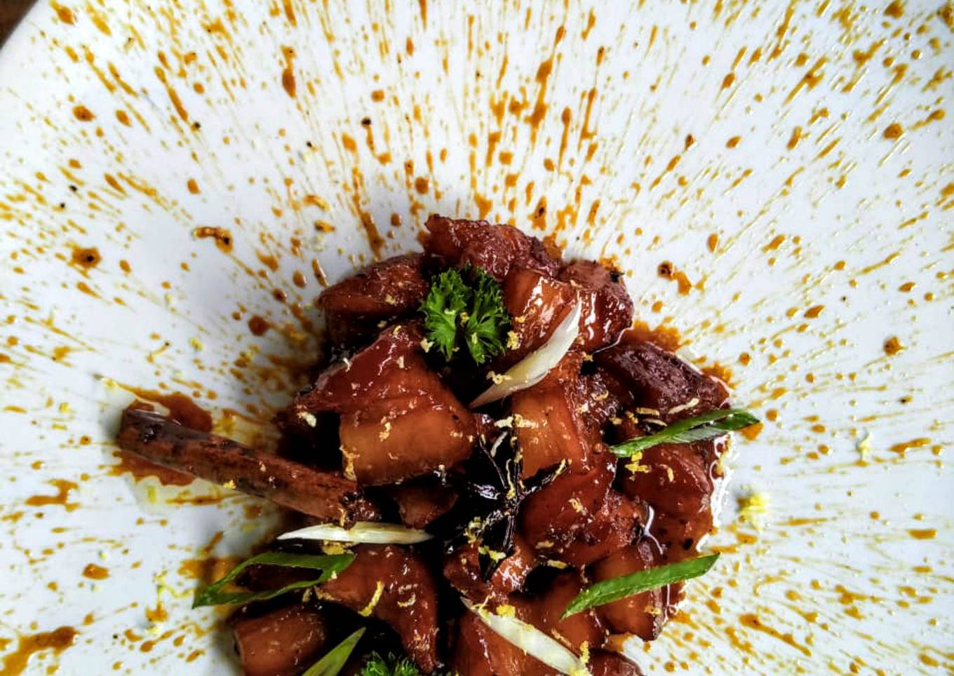 Honey Glazed Pork Belly with Caramelized Palm Sugar
