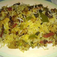 A picture of Veg dum biryani.
