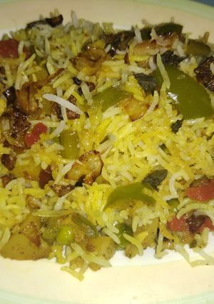 A picture of Veg dum biryani.