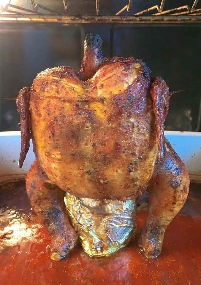 Una foto de Pollo sentado o Pollo con cerveza 🍗🍻