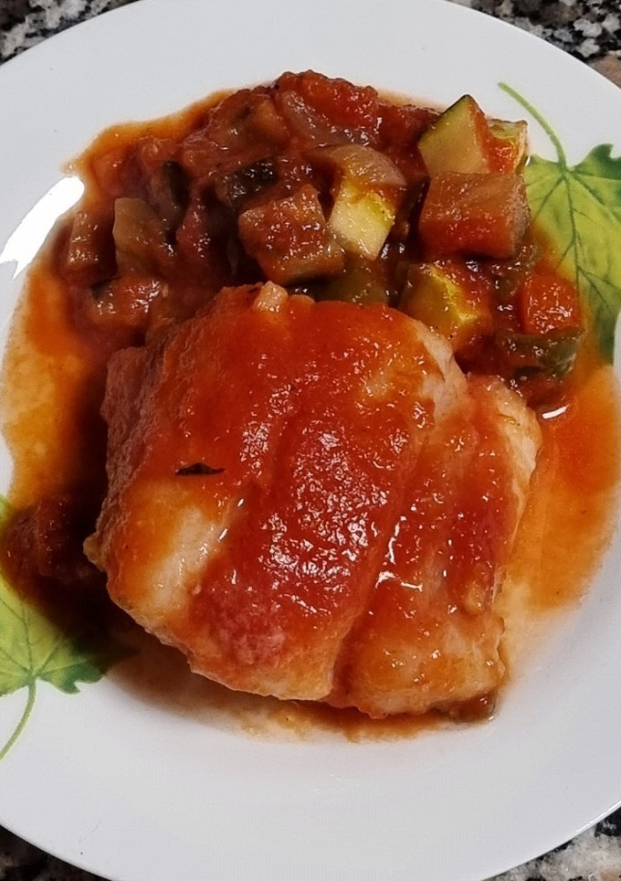 Una foto de Pisto con bacalao