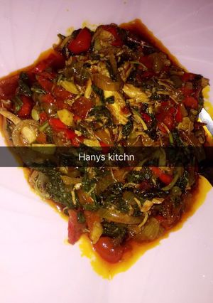 A picture of Vegetable sauce.