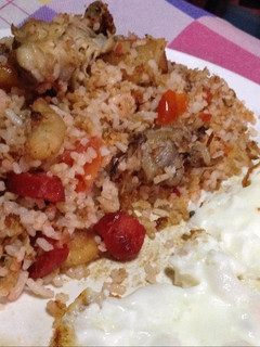 A picture of Tasty Breakfast Fried Rice using Leftovers -leftover ideas.