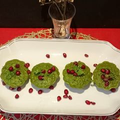A picture of Healthy Semolina Spinach Dhokla.