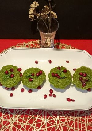 A picture of Healthy Semolina Spinach Dhokla.