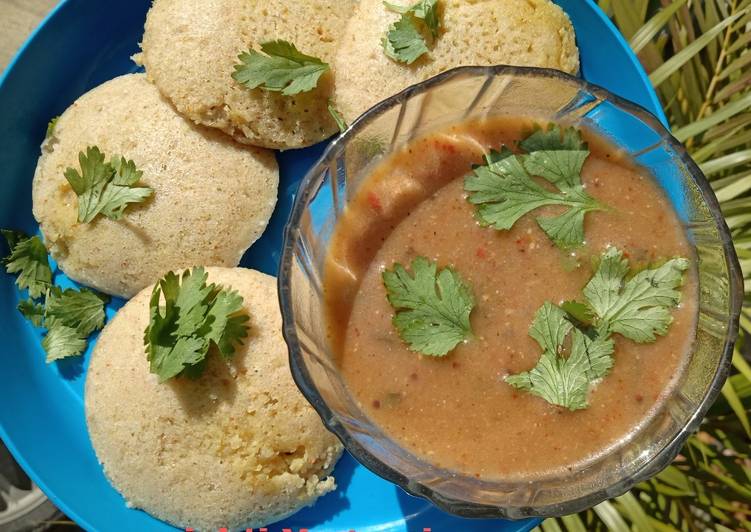 How to Make Homemade Vrat wali Idli Sambhar