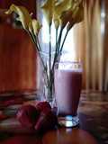Batido de leche con frutillas 🍓🍓🍓