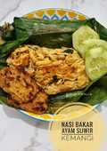 Nasi Bakar Ayam Suwir Kemangi