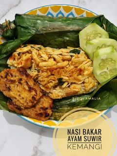 Foto resep Nasi Bakar Ayam Suwir Kemangi