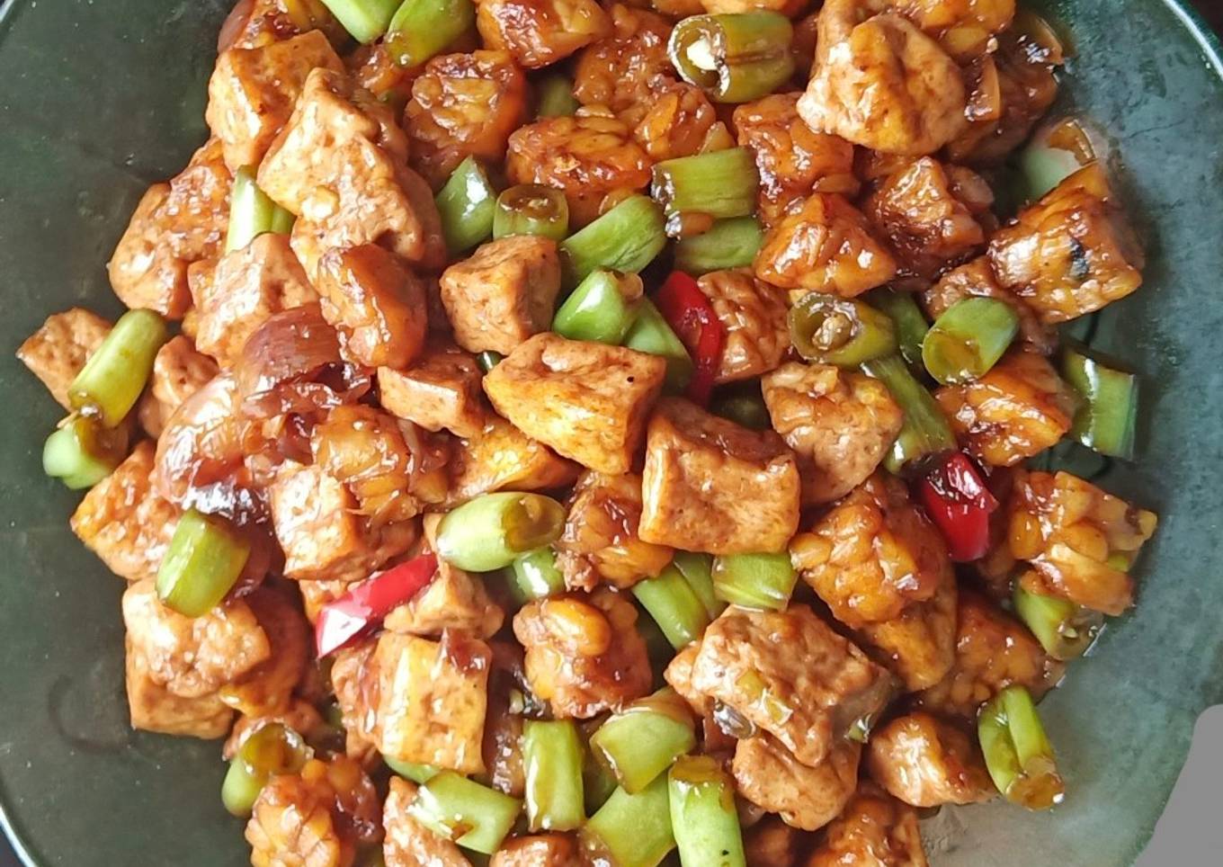 Tumis Buncis Tempe Tahu