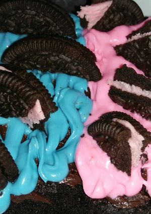 Foto resep Brownies Oreo simple