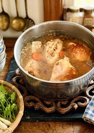 Hình của món Cháo Gà Kiều Mạch & Diêm Mạch.