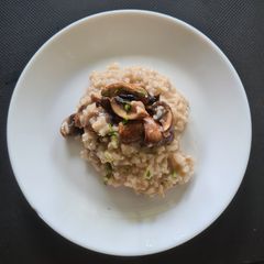 A picture of Mushroom Risotto.
