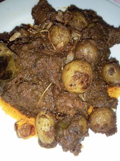 Foto resep Rendang daging kentang