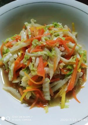 Foto resep 179. Tumis Sawi Putih dan Wortel - ala Mamah Afa