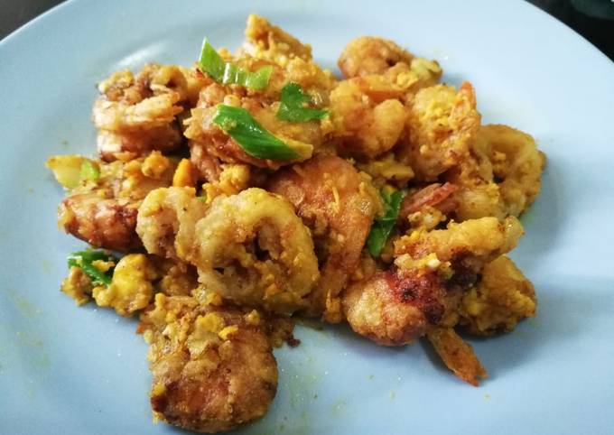 Udang Telur Asin Hemat dan Enak