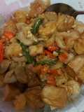 Udang Tumis Cabe Hijau Baso Tahu Pedas Mantap