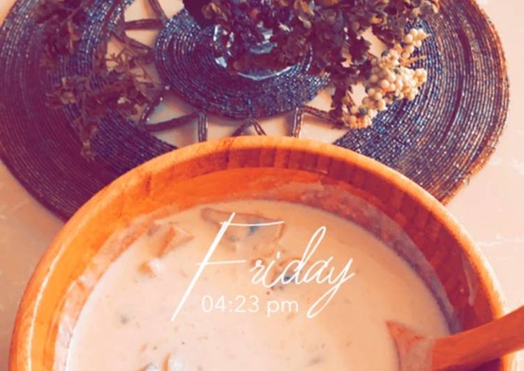 شوربة المشروم اللذيذة 🥣