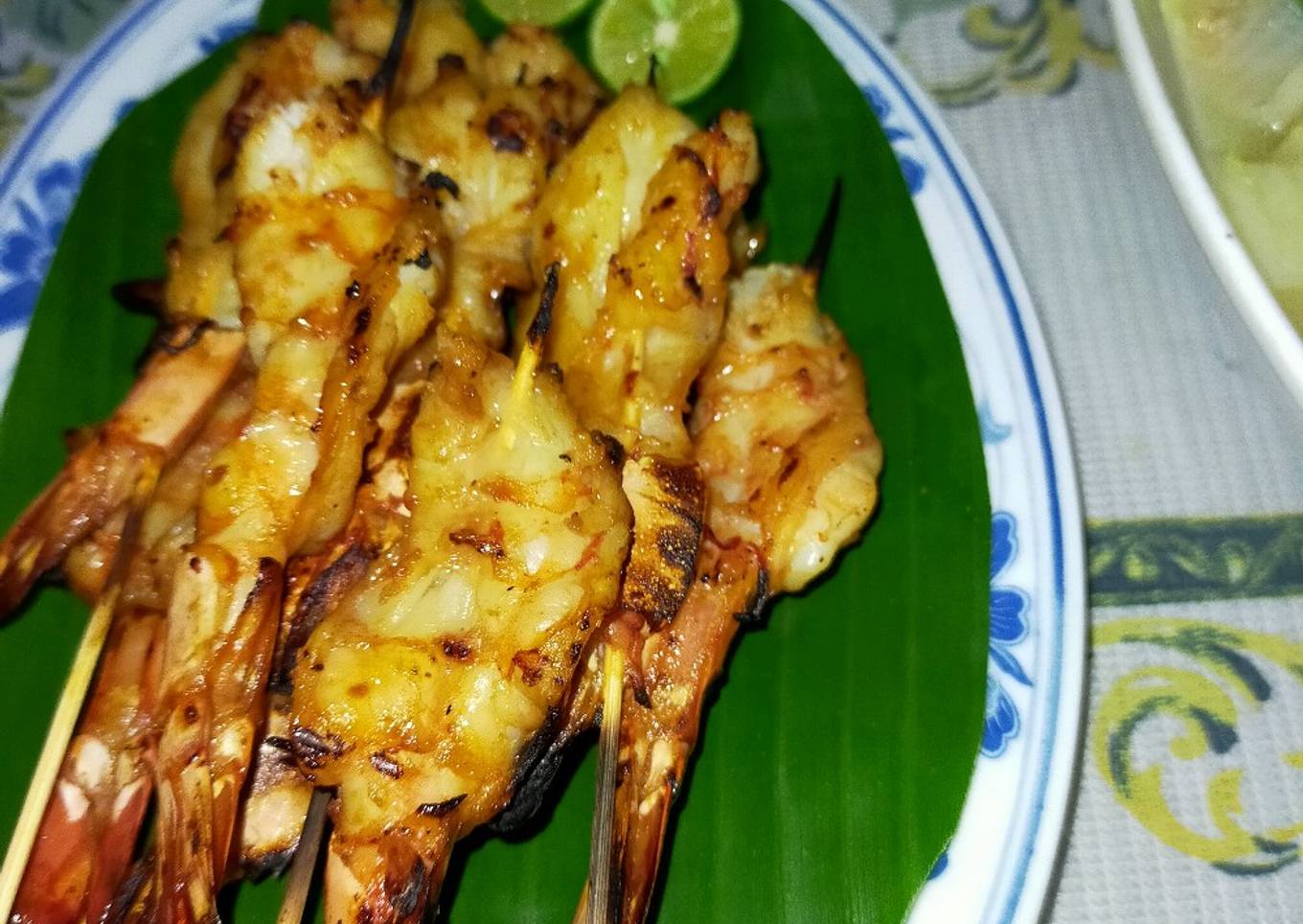 Udang Bakar Saus Tiram