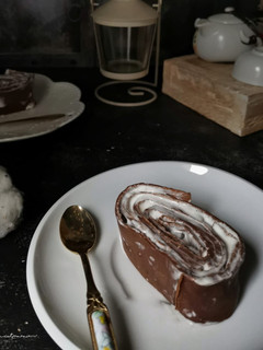 Foto resep Chocolate crepe roll cake